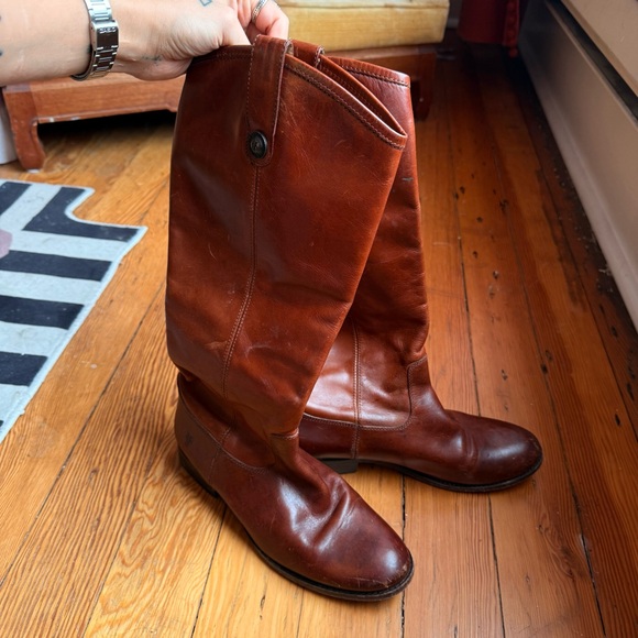 Frye Brown Leather Riding Boots - Picture 5 of 5